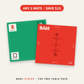 The Two-Table Pack: two Mahj Strike mahjong mats