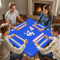 Thirteen mahjong mat on a table during game night