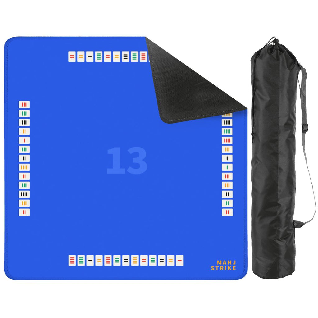Thirteen mahjong mat with its storage bag